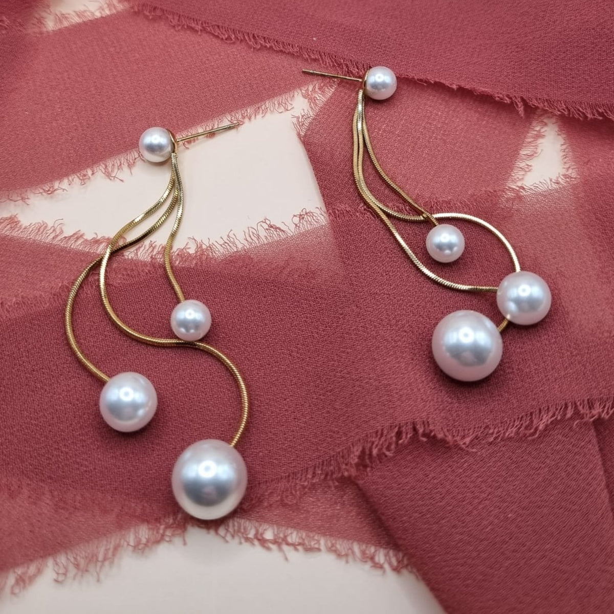 Boucles d'oreilles Rose